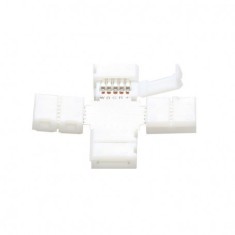 Conector X 5Pini de 10mm pentru benzi RGBW SMD5050 5630 Con?inutul pachetului 1 Bucata foto