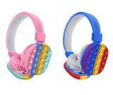 Cumpara ieftin Casti Bluetooth Wireless, Pop IT, conectare rapida, ajustabile, super bass 6D/