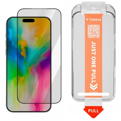 Folie de protectie Ecran Torras GlassGo Install Master pentru Apple iPhone 17 Pro, Sticla Securizata, Full Glue foto