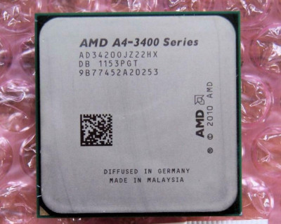Procesor dual core AMD A4-3420 2.8 GHz socket FM1 - refurbished foto