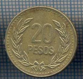 AX 1081 MONEDA- COLUMBIA - 20 PESOS -ANUL 1989 -STAREA CARE SE VEDE foto