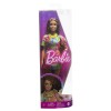 PAPUSA BARBIE FASHIONISTA SATENA CU ROCHIE CU IMPRIMEU GOOD VIBES, BARBIE - Fashionistas