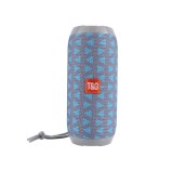 Boxa portabila Bluetooth ZYTEQ, wireless, rezistenta la apa, microfon, hands-free, TF, Aux-in, USB, radio FM, compatibilitate universala, albastru-gri