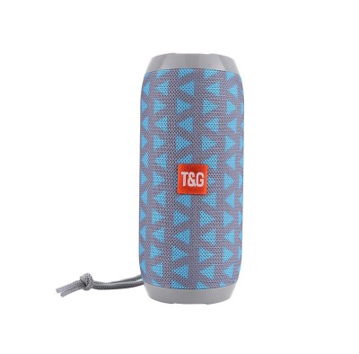 Boxa portabila Bluetooth ZYTEQ, wireless, rezistenta la apa, microfon, hands-free, TF, Aux-in, USB, radio FM, compatibilitate universala, albastru-gri foto