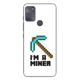 Husa compatibila cu Motorola Moto G50 Silicon Gel Tpu Model Minecraft Miner
