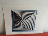 Victor Vasarely, Serigrafie numerotata 66/100 semnată