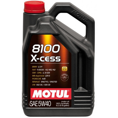 Ulei Motor Motul 8100 X-Cess 5W-40 5L 102870 foto