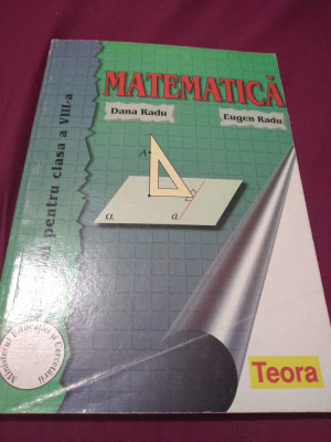 MANUAL MATEMATICA CLASA VIII DANA RADU foto