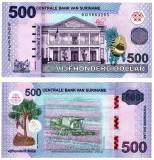 SURINAM █ SURINAME █ bancnota █ 500 Dollars █ 2024 █ P-166B █ UNC █ necirculata