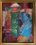 Tablou / lucrare Ion ACHITENIE, ulei pe panza, 80x63, semnat pe rama, arta romaneasca contemporana, artist roman, profesor la Univ de ARTE Bucuresti