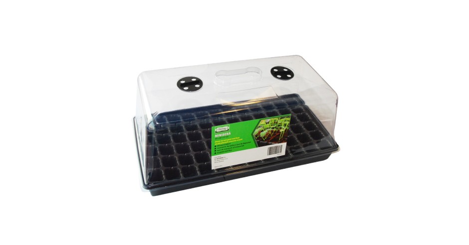 Minisera pentru rasaduri, PVC, 54 x 28 x 27 cm, T2, tavita inclusa ...