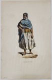 INDIANERIN VON JALAPA , GRAVURA COLOR , SECOLUL XIX