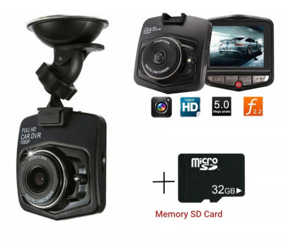 Camera Auto De Bord Full HD, Card De Memorie Micro SD 1080, 32 GB, 6,5 x 7 cm 12-24V CENT83 foto