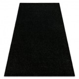 Covor BUENOS 6649 shaggy uni, o singură negru, 60x100 cm