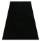 Covor BUENOS 6649 shaggy uni, o singură negru, 140x190 cm