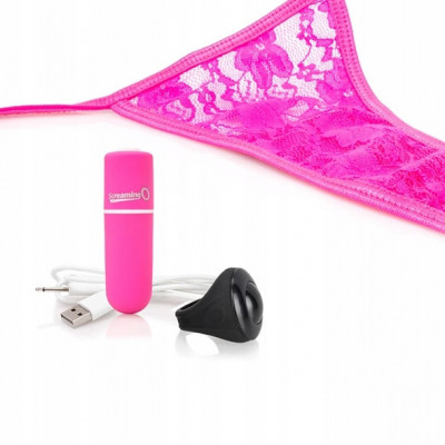 Chiloți cu vibrații - The Screaming O Charged Remote Control Panty Vibe Pink foto