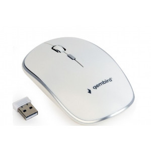 Mouse Gembird MUSW-4B-01 White foto