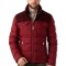 Geaca barbati slim grena cu puf G015