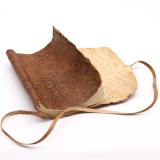 Agenda de calatorie rulata, din piele - Natural