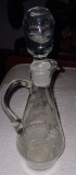 Decantor superb / motive viticole (frunze vita) gravate / H (cu dop): 35 cm