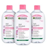 Pachet Apa micelara pentru ten sensibil Skin Naturals, 3 x 700ml, Garnier