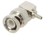 Mufă BNC tată unghi 50&Omega; crimpat RG174U RG188A RG316U
