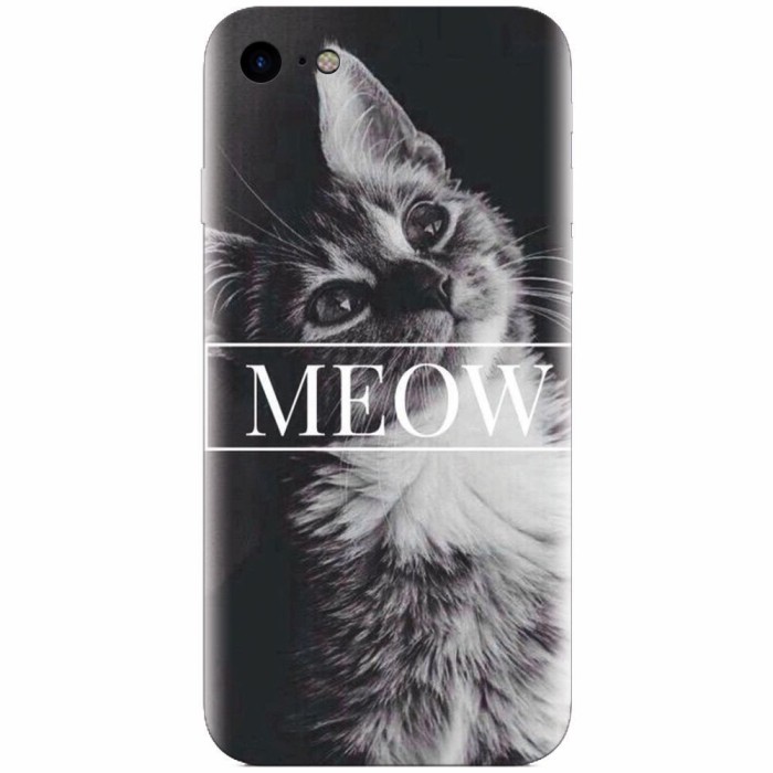 Husa silicon pentru Apple Iphone 5c, Meow Cute Cat