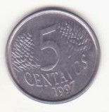 Brazilia 5 centavos 1997, ultimul an de batere, America Centrala si de Sud