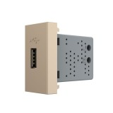 Cumpara ieftin Priza USB Livolo aurie pentru montaj modular &icirc;n rama de sticla