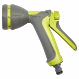 Pistol stropit gradina Verve, 8 functii, jet multiplu, pulverizare, dus, debit reglabil, gri/argintiu