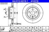 ATE 24.0112-0219.1 Disc frana