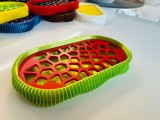 Savoniera 3D, model Wave, Lime/Rosu, Oem