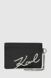 Karl Lagerfeld portofel de piele culoarea negru, A4W32019