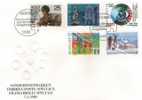 Elvetia 1989 - aniversari 2, serie pe FDC