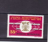 1972 LP 793 - 50 DE ANI INFIINTAREA UNIUNII INTERNATIONALE CAILOR FERATE MNH, Nestampilat