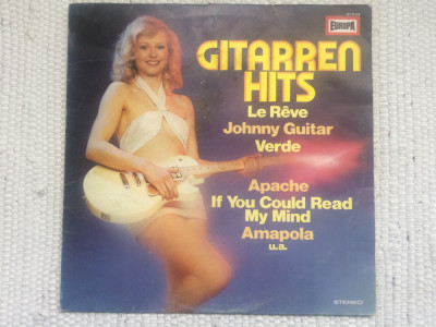 gitarren hits 1977 europa records made in germany disc vinyl lp muzica pop VG foto