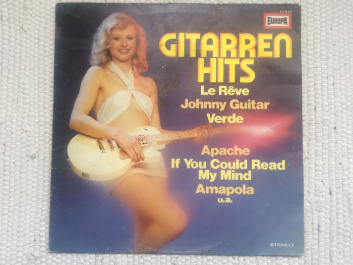 gitarren hits 1977 europa records made in germany disc vinyl lp muzica pop VG