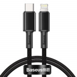 Baseus USB Tip C - Cablu Lightning Power Delivery &icirc;ncărcare Rapidă 20 W 1 M Negru (CATLGD-01)