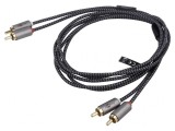 Cablu RCA Aurit 2m x2, Goobay