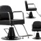 Scaun de frizer hidraulic pivotant pentru salon de coafură suport pentru picioare cromat Scaun de fr