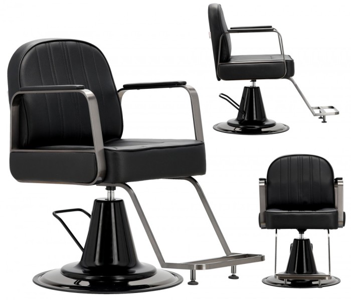Scaun de frizer hidraulic pivotant pentru salon de coafură suport pentru picioare cromat Scaun de fr