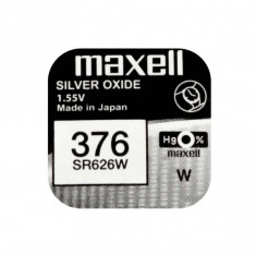 Baterie ceas Maxell SR626W V376 SR66 1.55V oxid de argint 1buc