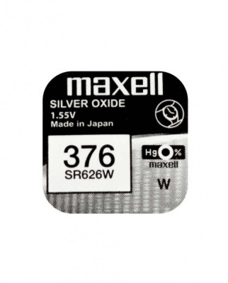 Baterie ceas Maxell SR626W V376 SR66 1.55V oxid de argint 1buc foto
