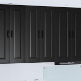 VidaXL Dulap de bucătărie Kalmar Negru 60 x 31 x 100 cm Lemn compozit 884785