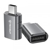 Adaptor OTG USB-C - USB-A Techsuit A10 SlateVolt, Gri