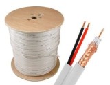 Cablu Cctv Coaxial Rg59 2X0.75 Q5+ (Coaxial Cu Alimentare) / Rola 500Ml