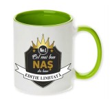 Cana maner verde personalizata "Cel mai bun Nas", INOVATIX&reg;. 330ml
