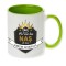 Cana maner verde personalizata &quot;Cel mai bun Nas&quot;, INOVATIX&reg;. 330ml