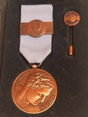 Medalie bronz si insigna pentru valoare atletica(Comitetul Olimpic din ITALIA) foto