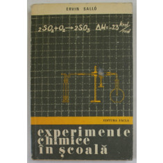 EXPERIMENTE CHIMICE IN SCOALA de ERVIN SALLO , 1978
